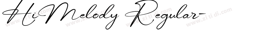 HiMelody Regular字体转换